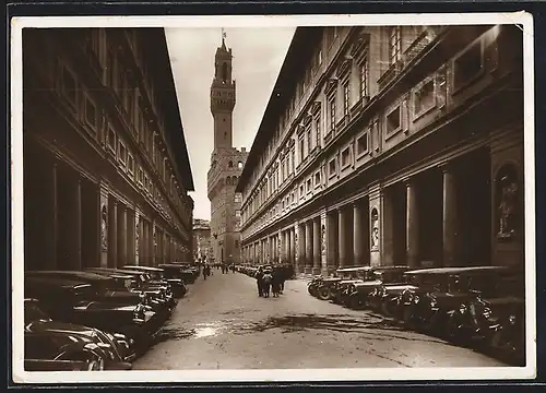 AK Firenze, Palazzo Vecchio visto dagli Uffizi