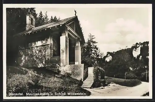 AK Beuron /Donautal, Mauruskapelle und Schloss Wildenstein