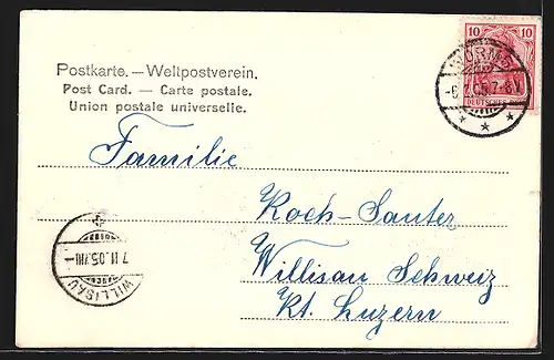 AK Worms, Blick zur Liebfrauenkirche