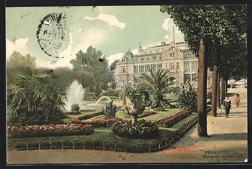 AK Frankfurt-Westend, Palmengarten, Gesellschaftshaus