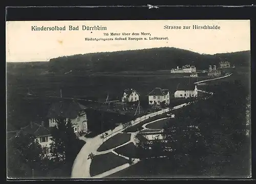 AK Bad Dürrheim, Strasse zur Hirschhalde