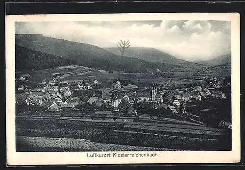 AK Klosterreichenbach, Totalansicht von einer Anhöhe aus
