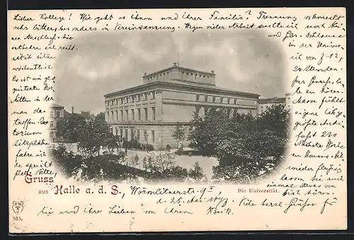 AK Halle a. S., Blick zur Universität