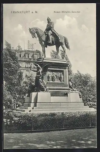 AK Frankfurt a. M., Kaiser-Wilhelm-Denkmal