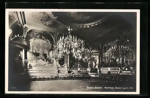 AK Baden-Baden, Salon Louis XV im Kurhaus