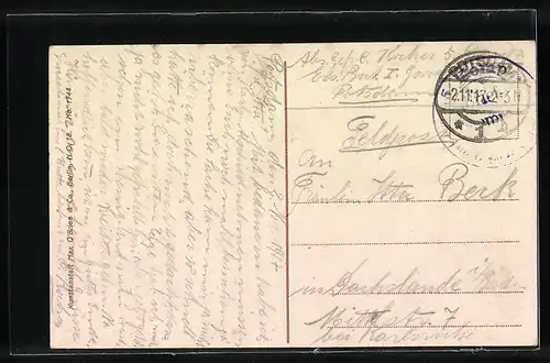 AK Potsdam, Stadtschloss mit Neptunsteich