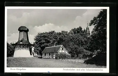 AK Unna-Königsborn, Friedrichsborn und altes Salzsiederhäuschen