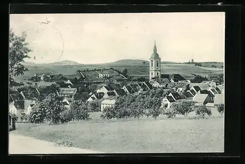 AK Bernstadt i. S., Gesamtansicht aus der Vogelschau