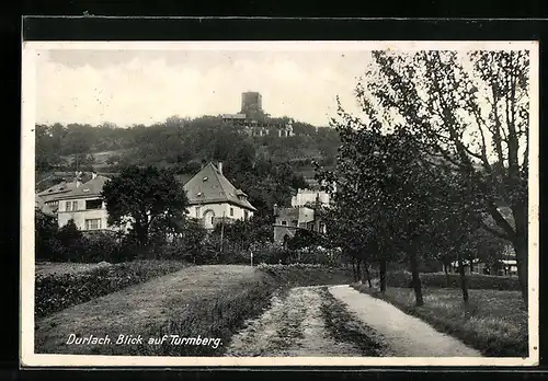 AK Durlach, Blick auf Turmberg