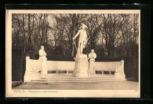 AK Berlin, Denkmal Friedrich der Grosse