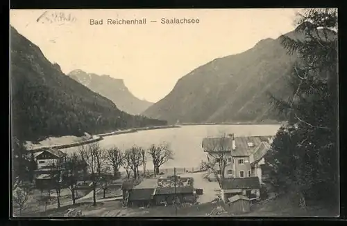 AK Bad Reichenhall, Blick auf den Saalachsee