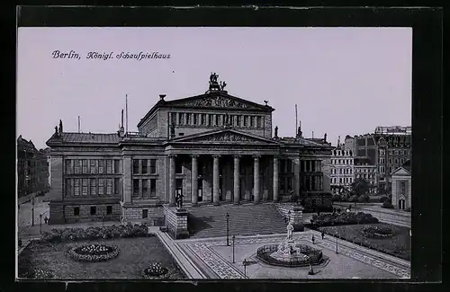 AK Berlin, Königl. Schauspielhaus, Gendarmenmarkt