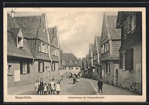 AK Essen, Steilestrasse im Margarethenhof