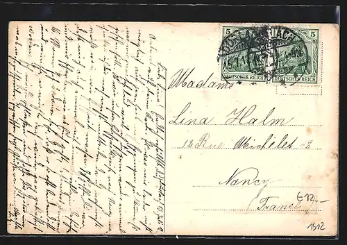 AK Durlach i. B., Strassenpartie mit Turmberg und Rathaus