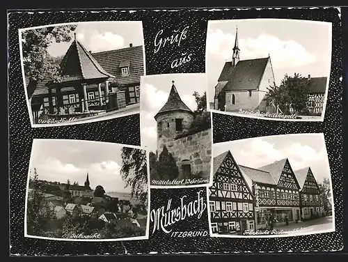 AK Mürsbach, Verkündhalle, Fränkisches Fachwerkhäuser, Dreifaltigkeitskapelle