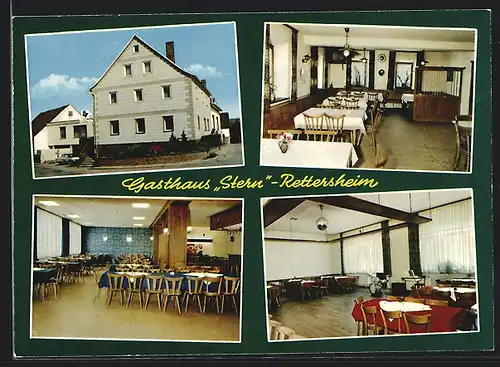 AK Rettersheim, Innenräume des Gasthauses Stern
