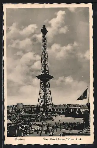 AK Berlin-Charlottenburg, Blick zum Funkturm, 