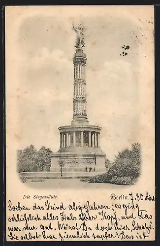 AK Berlin-Tiergarten, Siegessäule