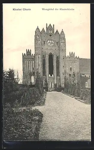 AK Chorin, Kloster Chorin, Westgiebel der Klosterkirche