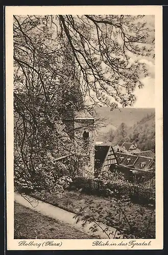 AK Stolberg / Harz, Blick in das Tyratal