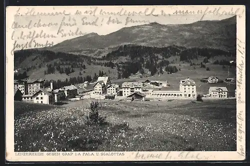 AK Lenzerheide, Ortsansicht gegen Crap la Pala und Scalottas