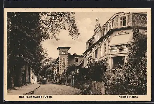 AK Bad Freienwalde, Hotel Heilige Hallen
