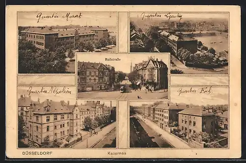 AK Düsseldorf, Rossstrasse, Kasernen