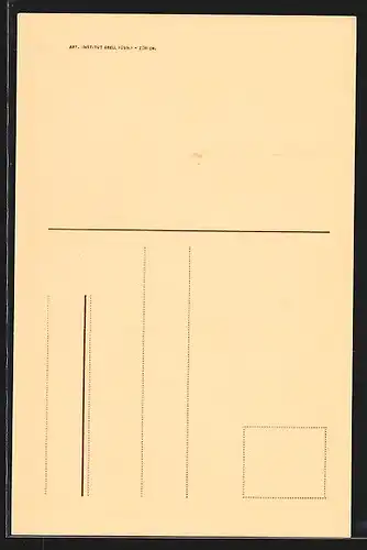 Künstler-AK Zürich, Sechseläuten 1914, Einweihung der neuen Universität