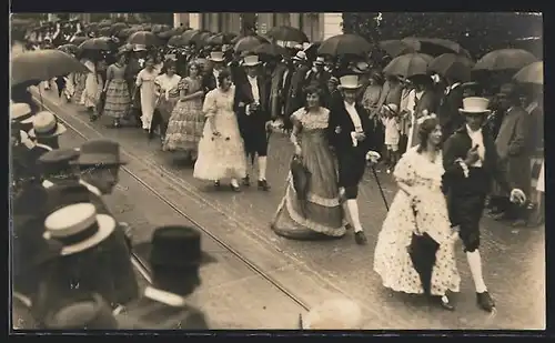 AK Zug, XVII. Eidgenössisches Musikfest 1923, Strassenzug