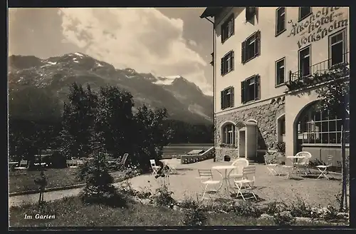 AK St. Moritz /Engadin, Alkoholfreies Hotel Bellaval und Volksheim