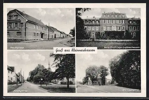 AK Kleinneuhausen, Neuegasse, Weibl. R.A.D. Lager Grossneuhausen, Kirchgasse