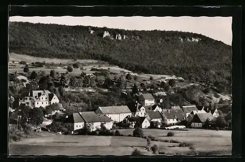 AK Heiligenstadt /Fränk. Schweiz, Gesamtansicht von einem Berg aus