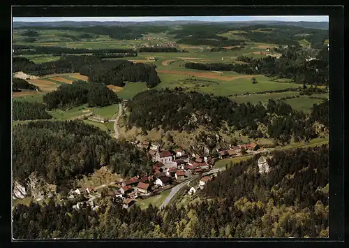 AK Oberailsfeld /Fränk. Schweiz, Totalansicht vom Flugzeug aus