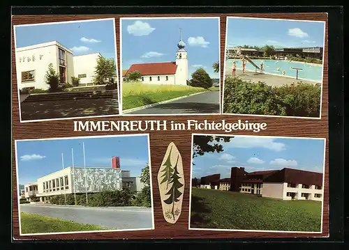 AK Immenreuth im Fichtelgebirge, Fünf Ansichten aus der Stadt