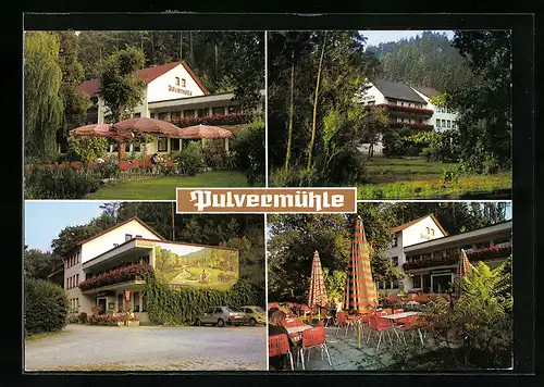 AK Waischenfeld /Fränk. Schweiz, Gasthof und Pension Pulvermühle in vier Ansichten
