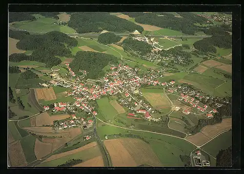 AK Plech, Totalansicht vom Flugzeug aus