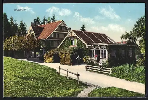AK Immensee, Hotel Eiche und Post