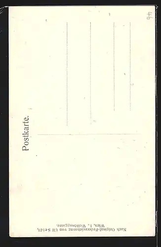 Künstler-AK Ulf Seidl: Steyr, Partie aus dem Ort