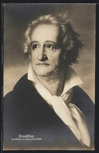 AK Porträtbild von Goethe im Wind