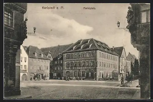 AK Karlstadt a. Main, Marktplatz