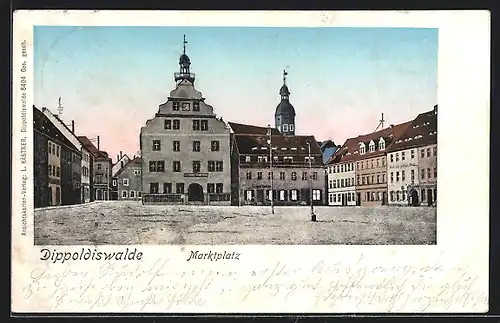 AK Dippoldiswalde, Marktplatz