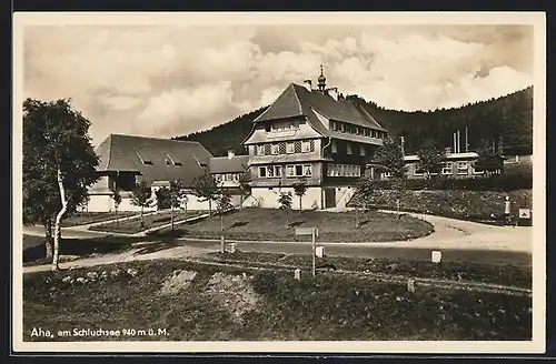 AK Aha / bad. Schwarzwald, Gasthaus-Pension Auerhahn