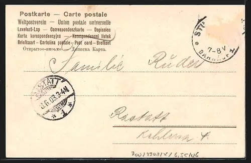 Lithographie Stuttgart, Schlossplatz mit altem Schloss