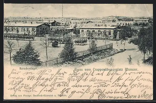 AK Munster, Barackenlager auf dem Truppenübungsplatz