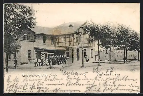 AK Senne, Truppenübungsplatz, Hauptwache und Post
