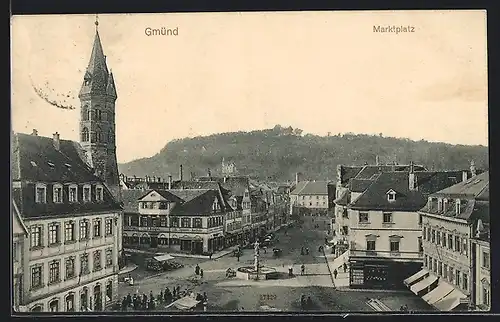 AK Schwäb. Gmünd, Marktplatz