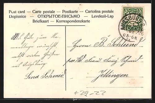 Luna-AK Augsburg, Stadt-Theater