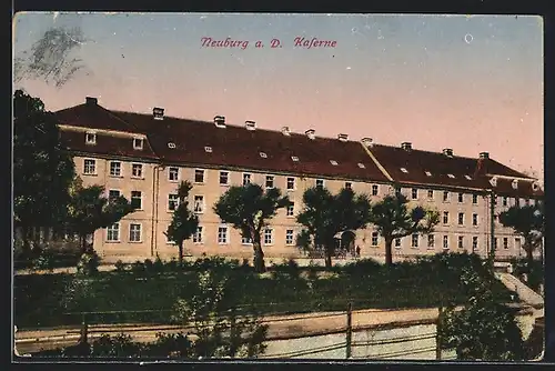 AK Neuburg a. D., Blick auf Kaserne 1