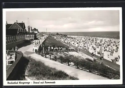 AK Nordseebad Wangerooge, Strand mit Promenade