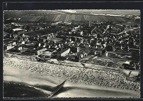 AK Wangerooge / Nordseebad, Totalansicht, Luftbild